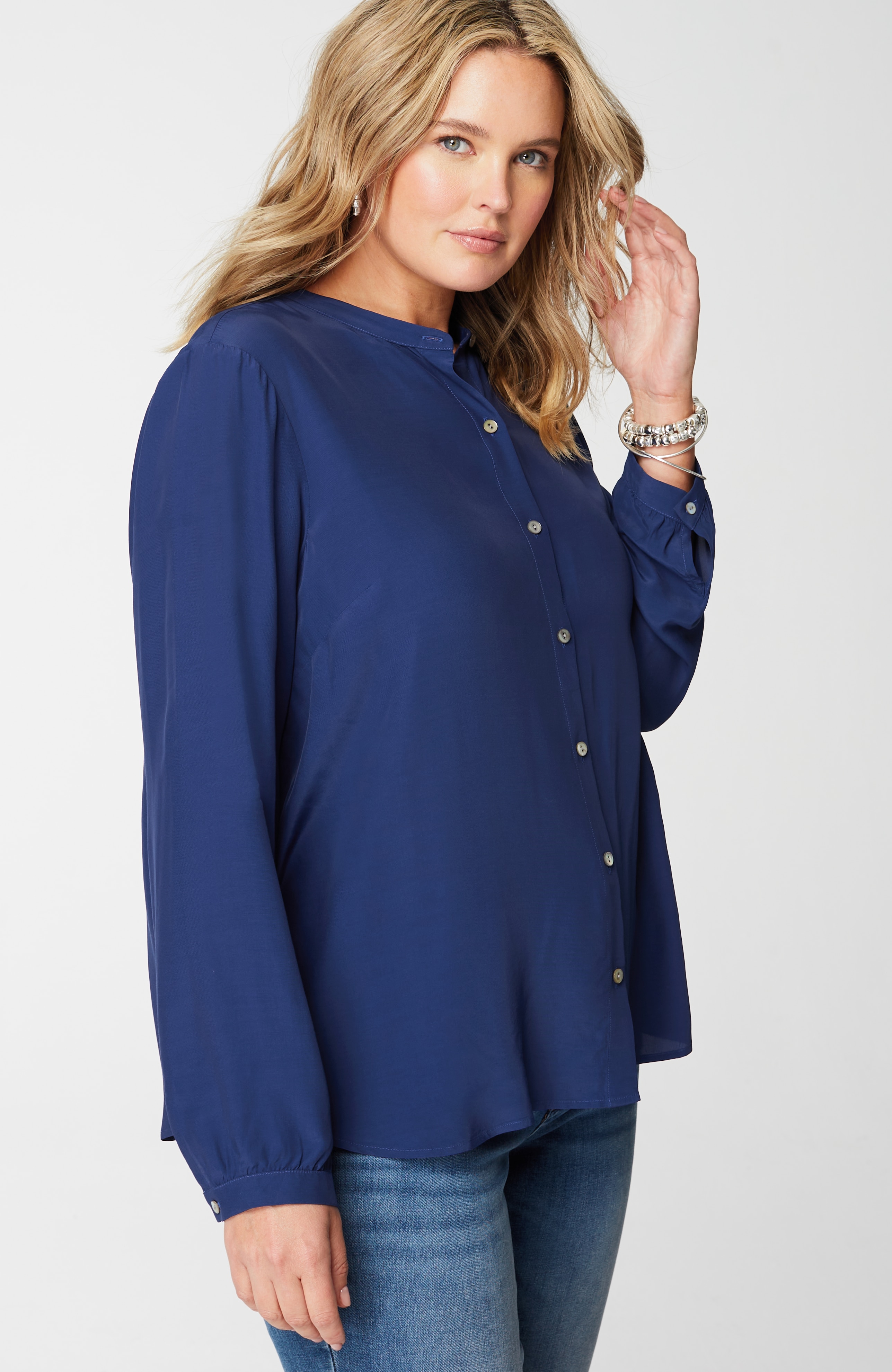 Button-Front Top