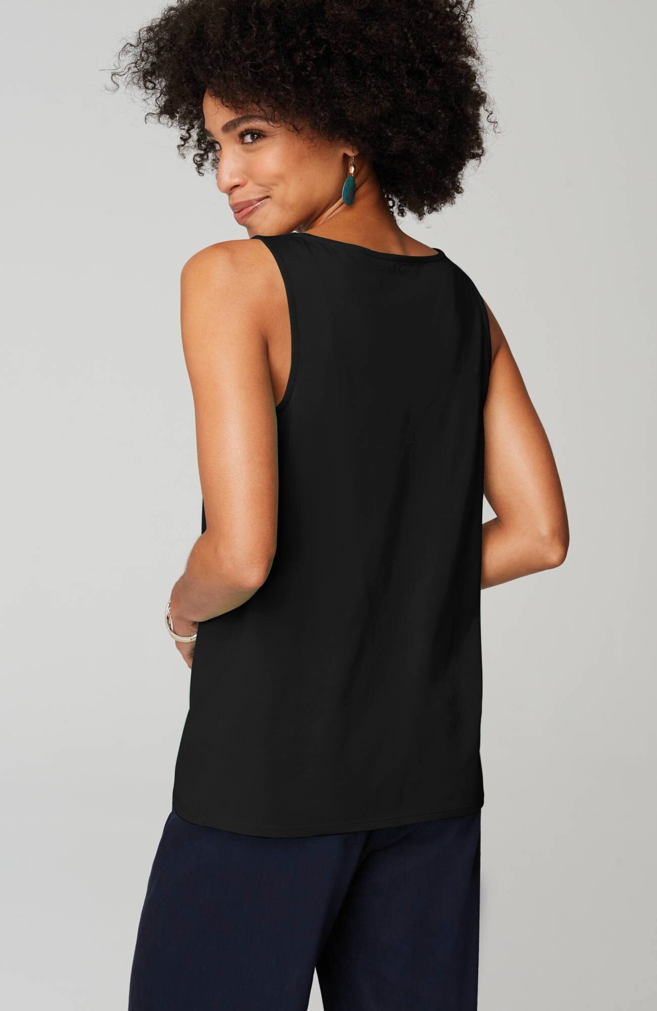 pima-stretch knit tank