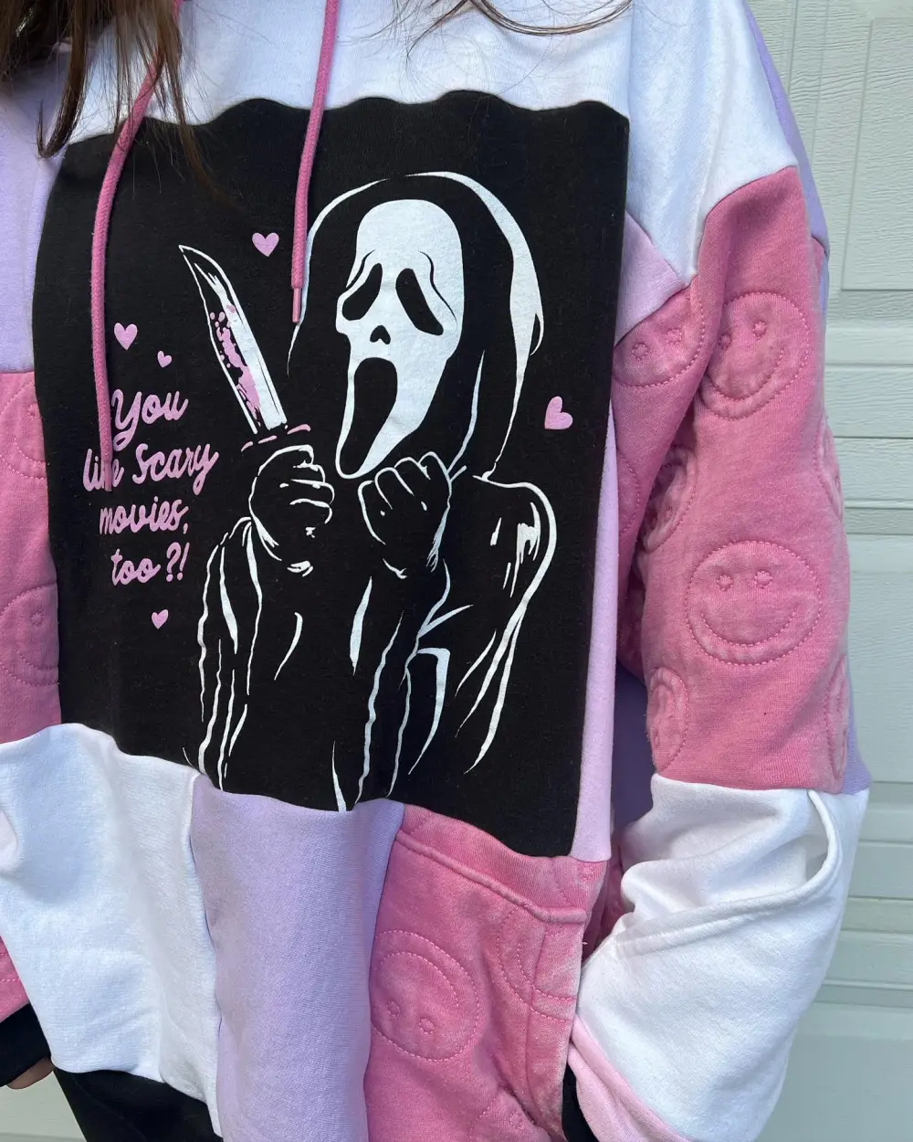 Pink hoodie sweatshirts how perfect and cozy piece for your Halloween day