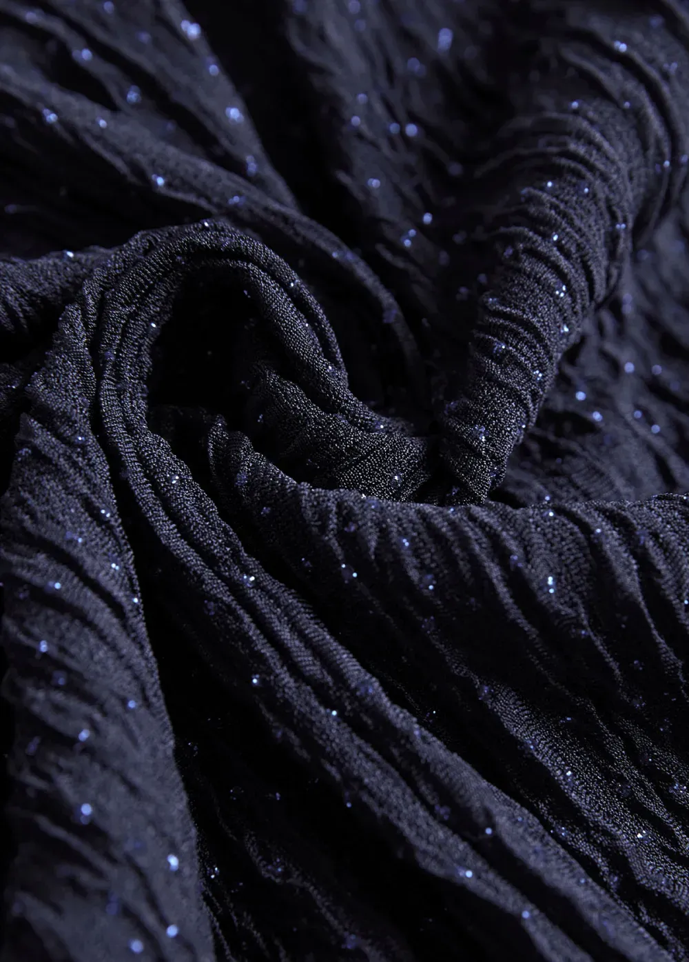 Navy Surplice Long Sleeve V Neck Shirt