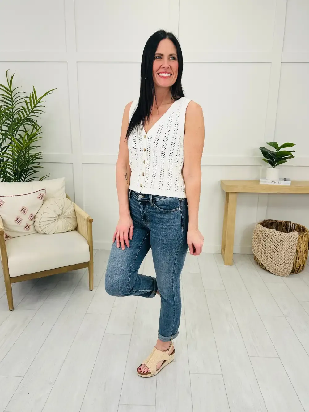 Judy Blue Instant Classic Slim Fit Jeans in Reg/Curvy