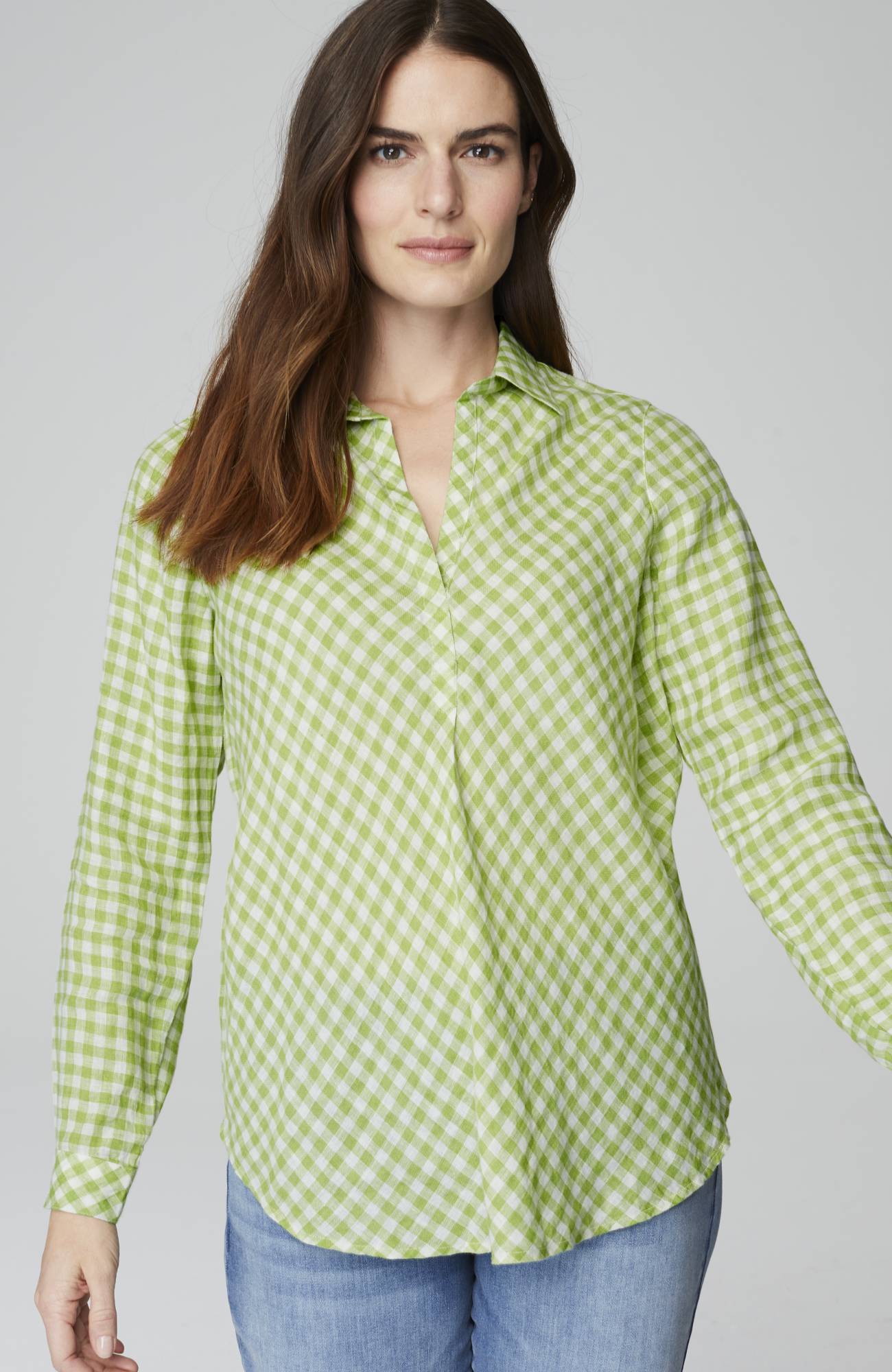 Linen Gingham Popover