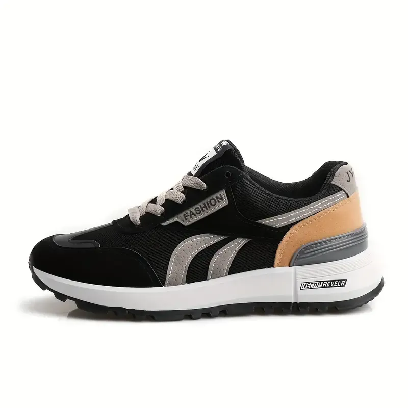 Womens Superfine Fiber Colorblock Low-top Sneakers - Breathable, Wear-resistant, Non-slip, and Versatile Casual Shoes for Summer - Lace Up, Round Toe, PU Rubber Sole, Microfiber Inner, and Polyurethane Foam Insole