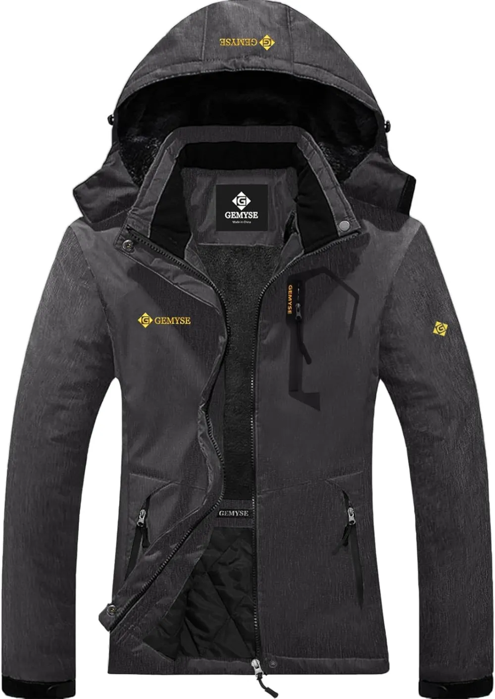 Women's Ski Snow Jacket Warm Winter Waterproof Coat Snowboard Rain Jacket Hooded Windproof Windbreaker