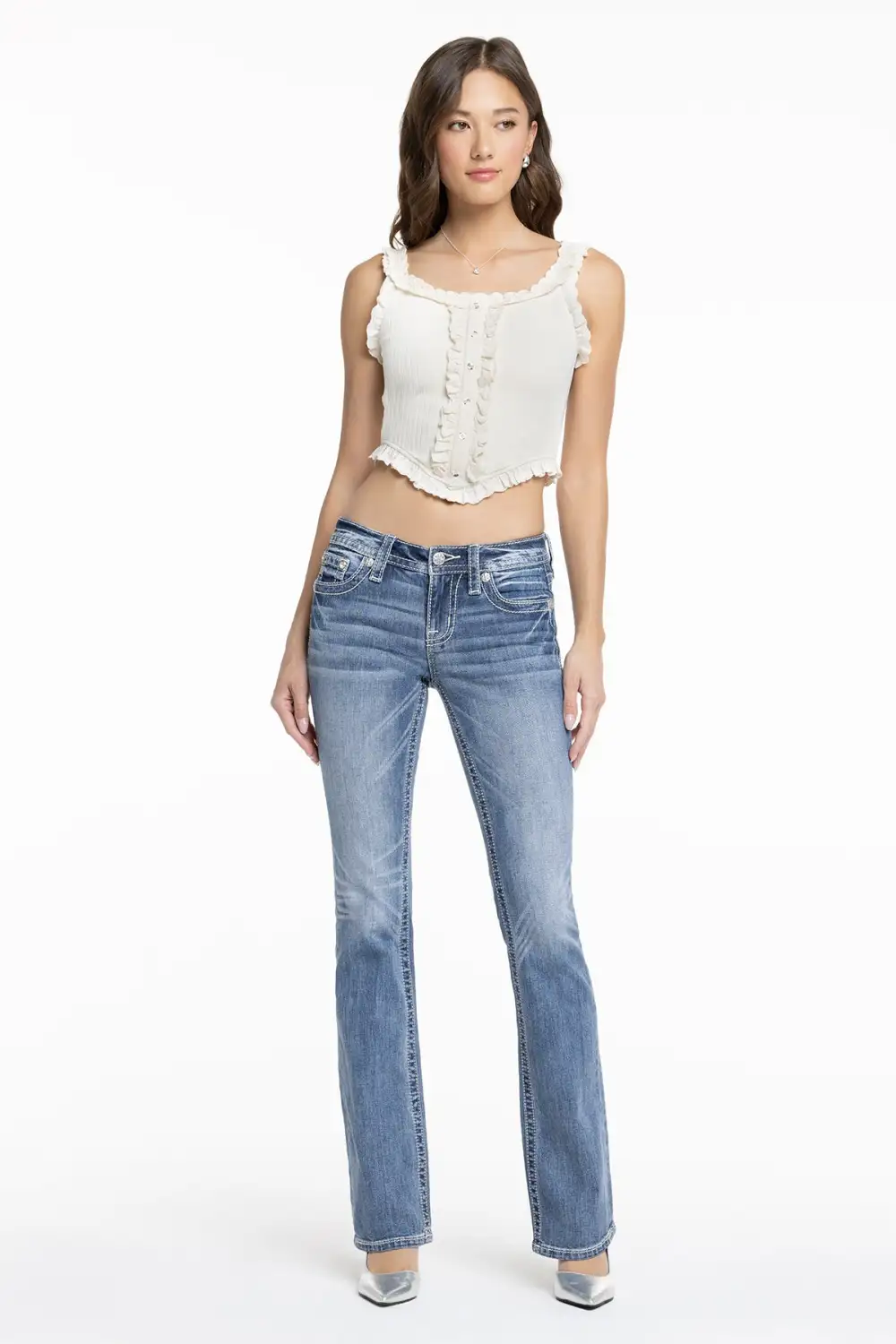Elora Cross Bootcut Jeans