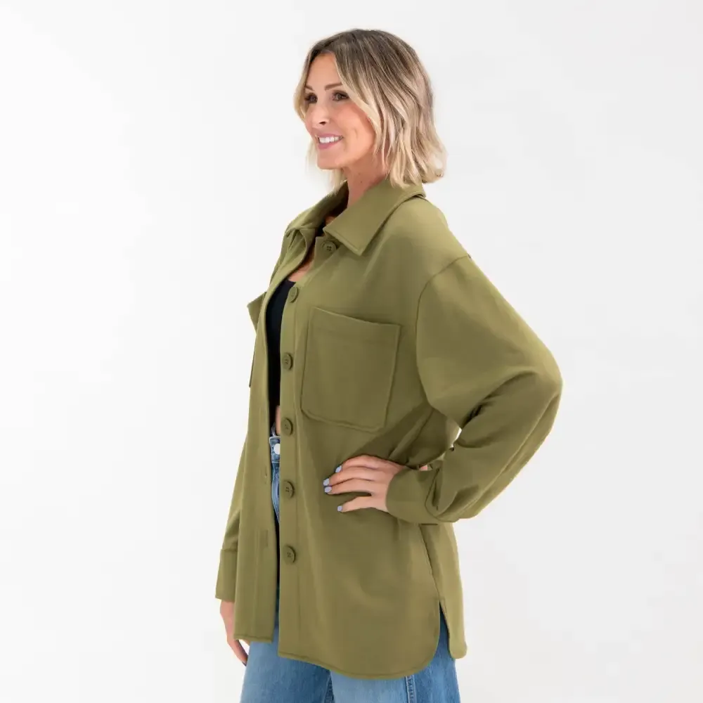 Faith Over Fear French Terry Shacket