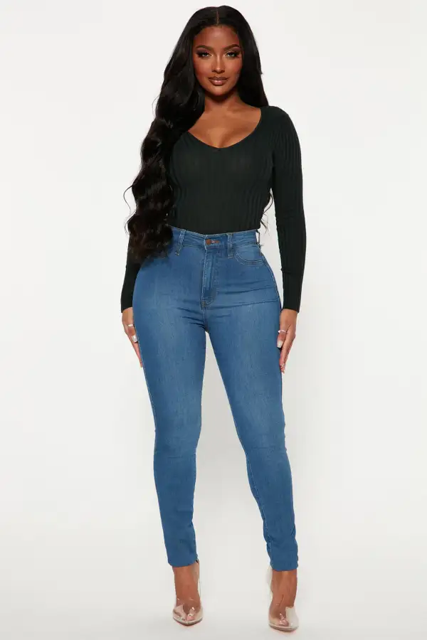 Kallan Knit Sweater Top - Hunter