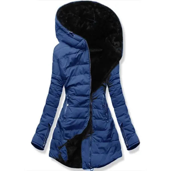 Solid Color Large Size Down Coat