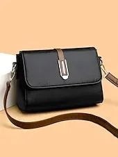 Women's Classic Flap Shoulder Bag with Adjustable Strap - Stylish and Versatile Perfect for Work or Casual Outfits
