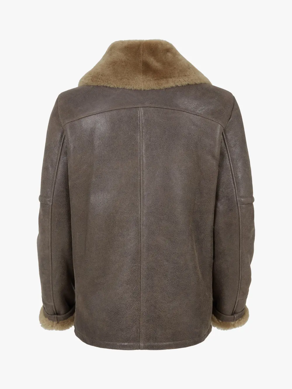 Boyfriend Aviator Sheepskin Jacket, Antique/Camel