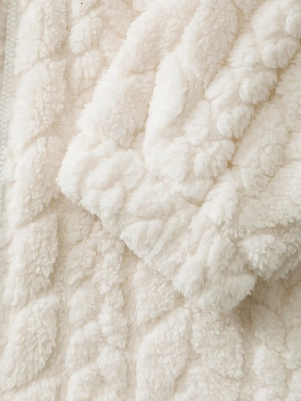 Fleece Zipper Hooded Sleep Jumpsuit