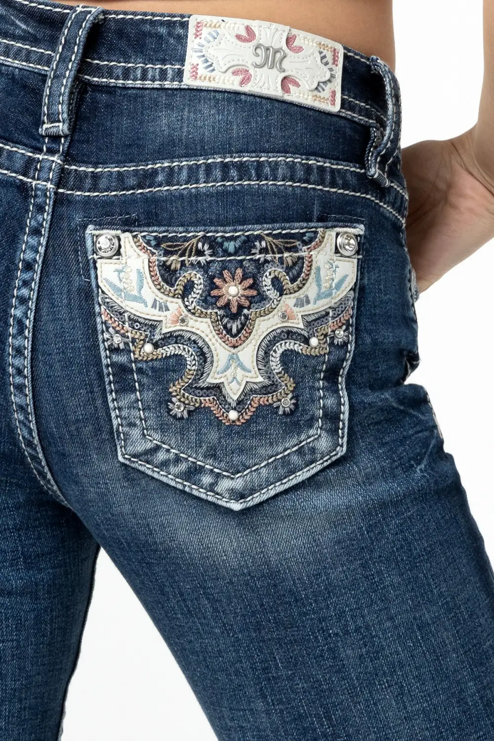 Spring Bloom Slim Bootcut Jeans