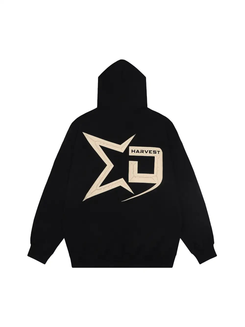 Pentagram Print Hooded Sweatshirt - 2075