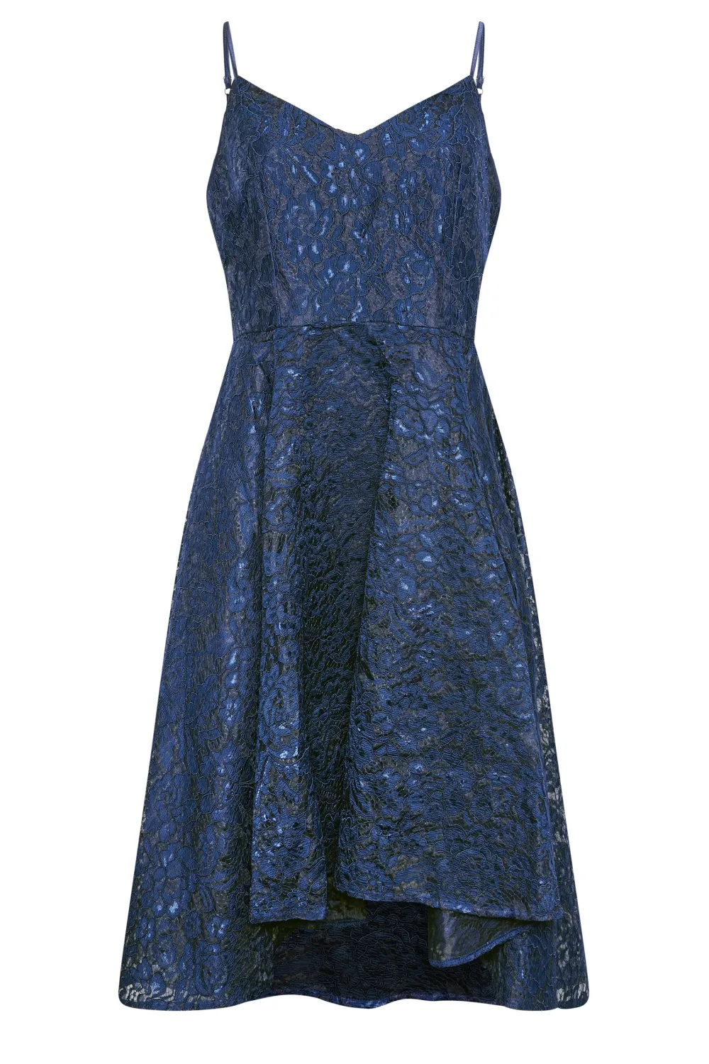 YOURS LONDON Curve Pink Lace Midi Prom Dress