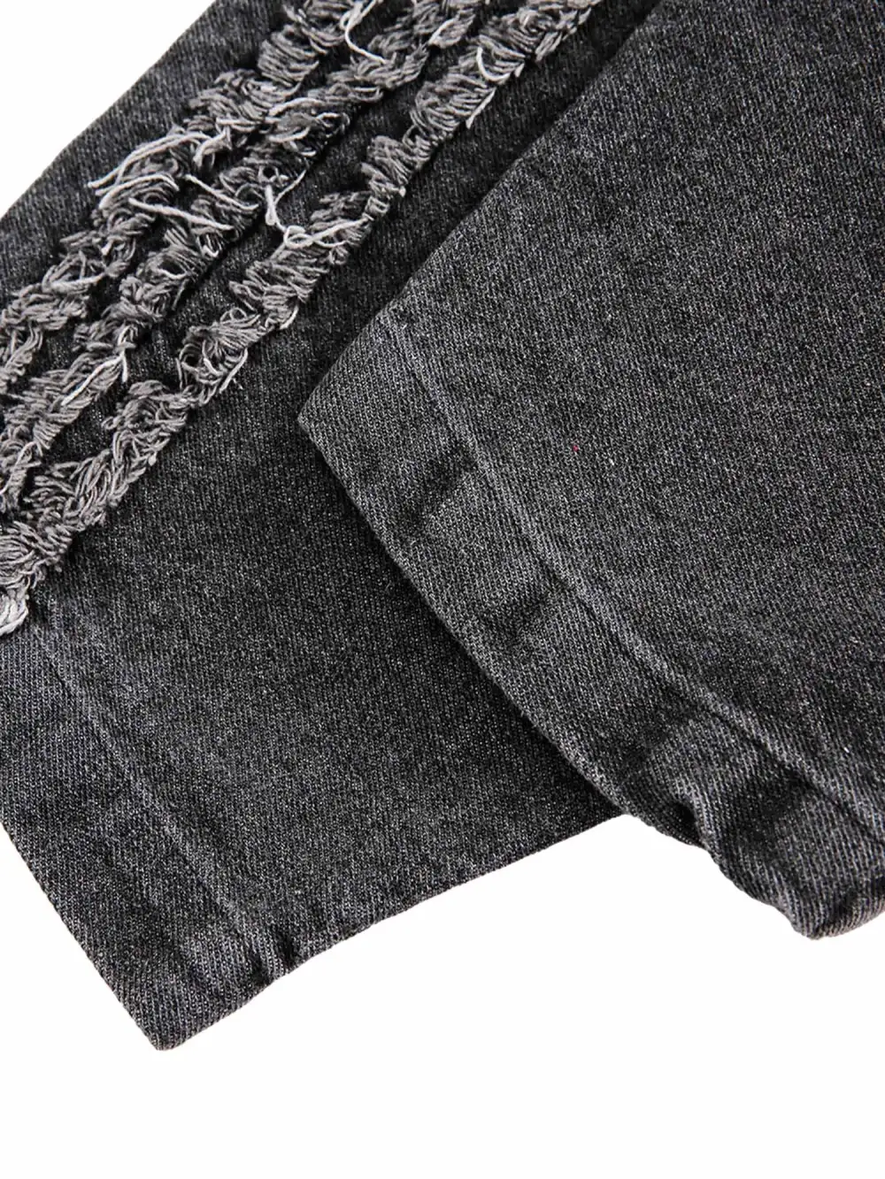 American Retro Distressed Washed Denim Hoodie