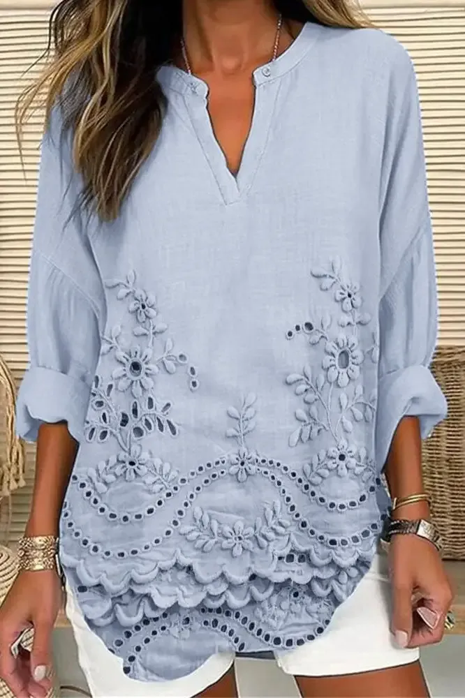 Coastal Bloom Blouse