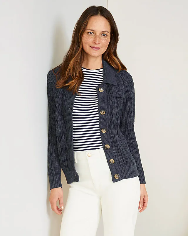 Maren Linen & Organic-Cotton Cardigan