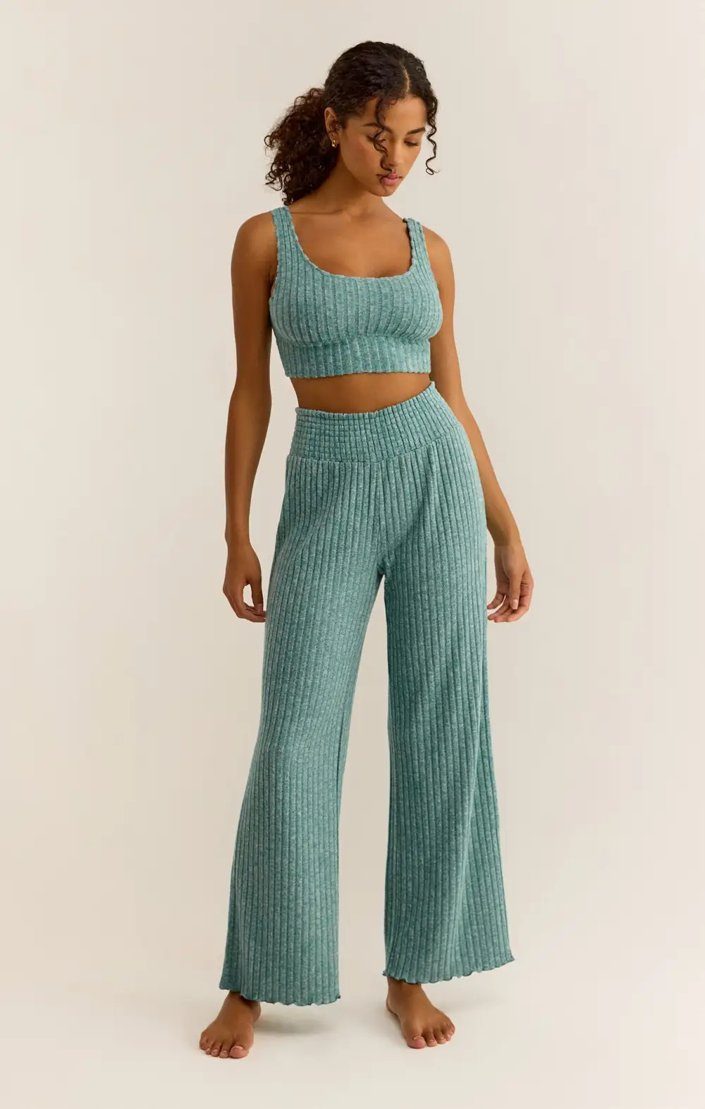 Dawn Smocked Rib Pant