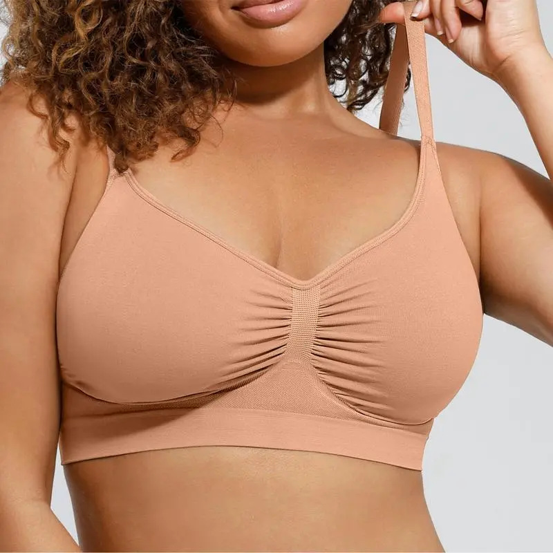 FeelinGirl Wireless Sculpt Bra – Seamless, Unlined, Comfortable Everyday Bralette for Women