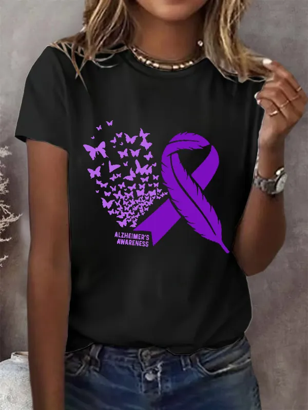 Alzheimer'S Awareness Purple Alzheimers T-Shirt