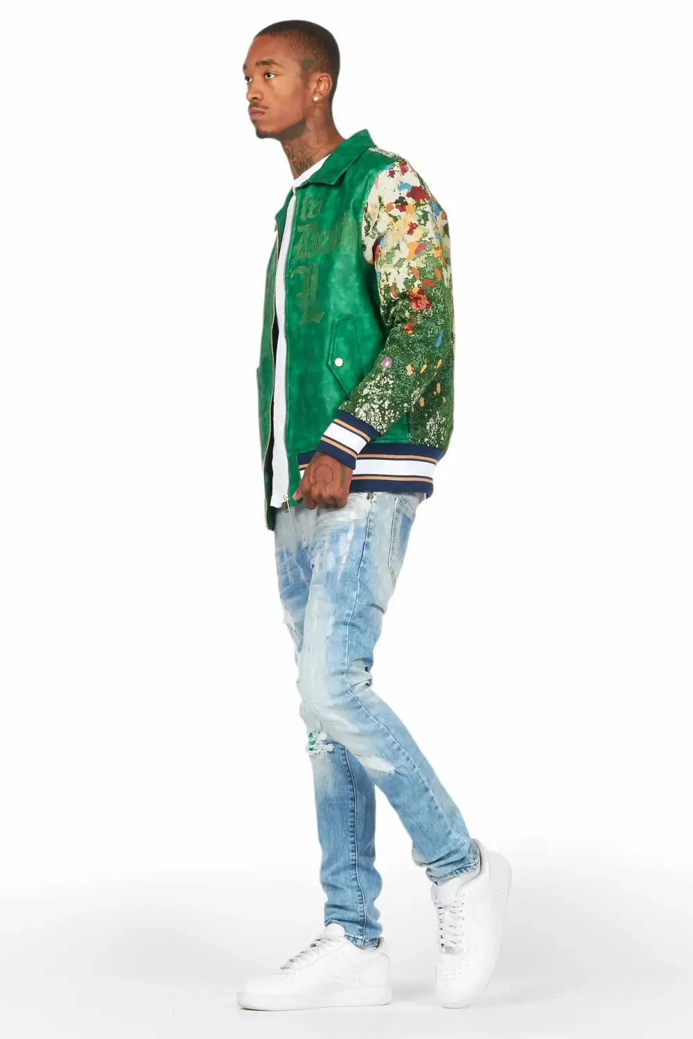 Dakari Light Blue Foil Slim Fit Jean