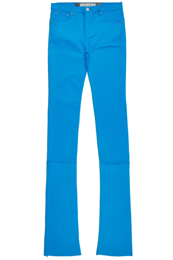 Benett Turquoise Super Stacked Flare Jean