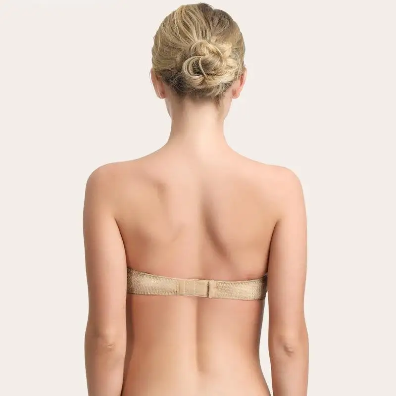 Strapless Bra Multi-way Light Padded Underwire Bra Soft Cup