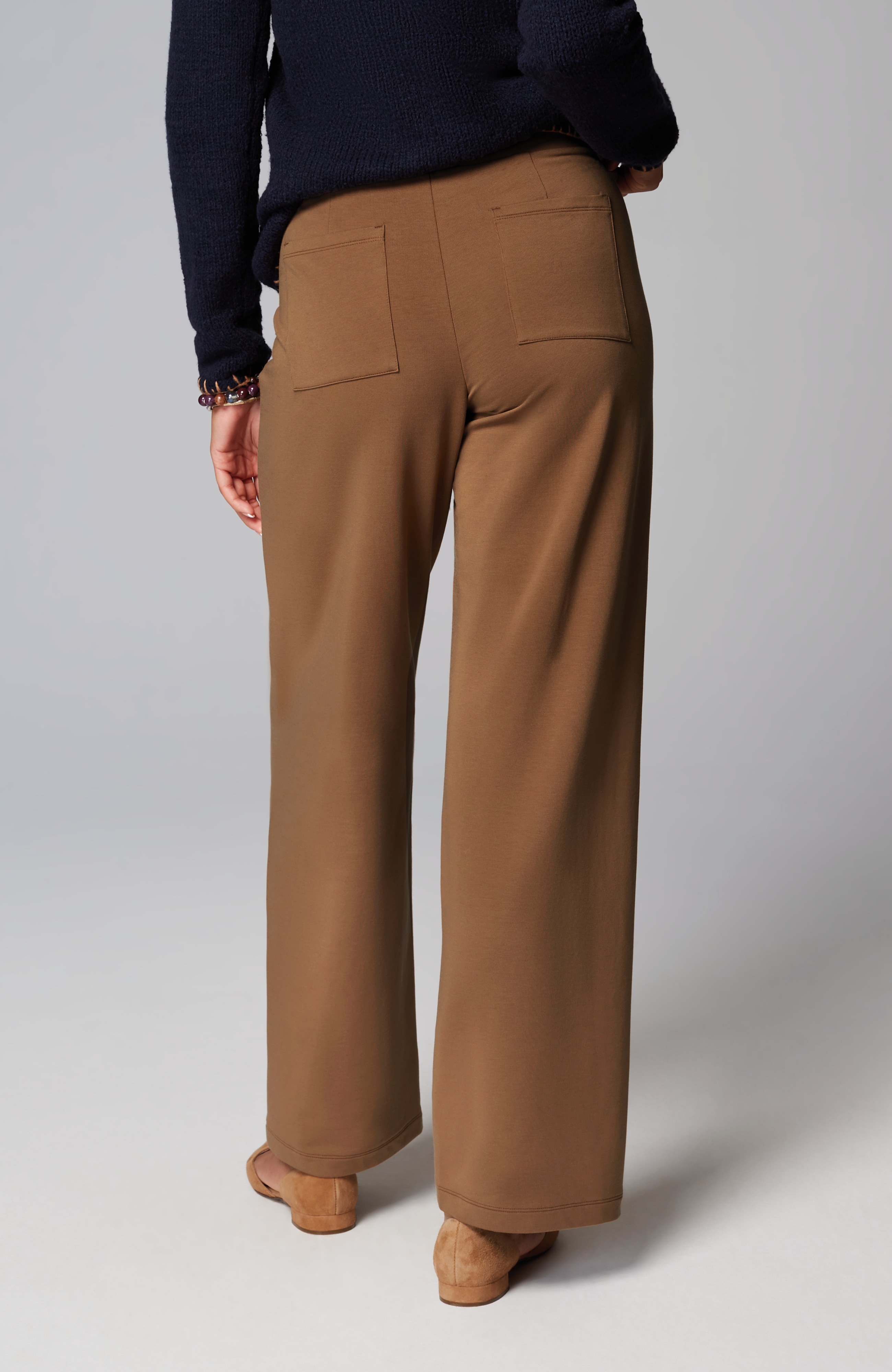 Pure Jill Affinity Pull-On Wide-Leg Pants