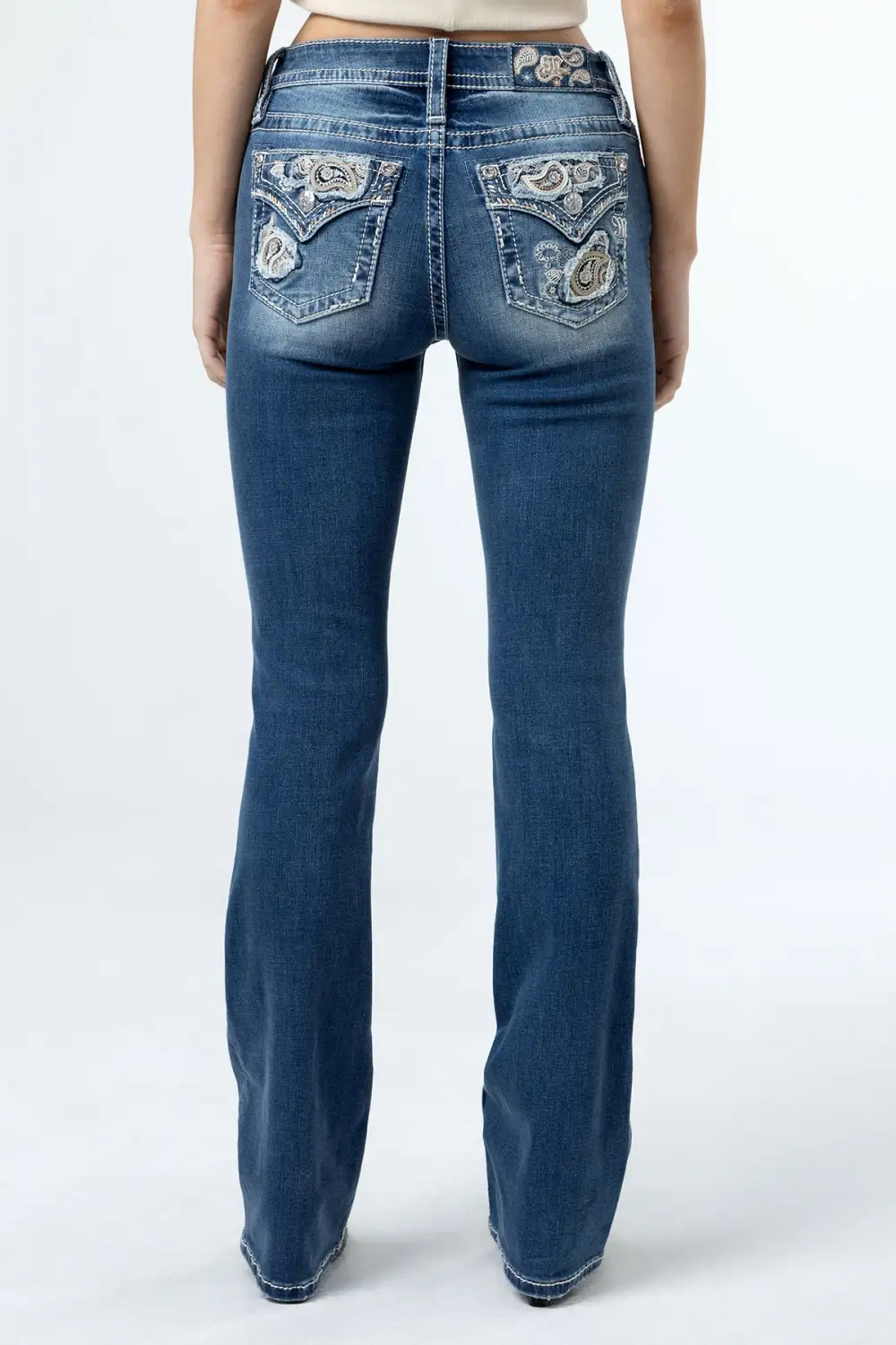 Paisley Peekaboo Bootcut Jeans