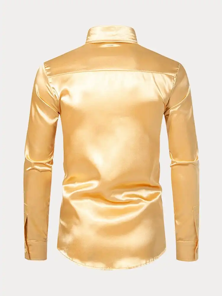 Shiny Satin Dress Shirt