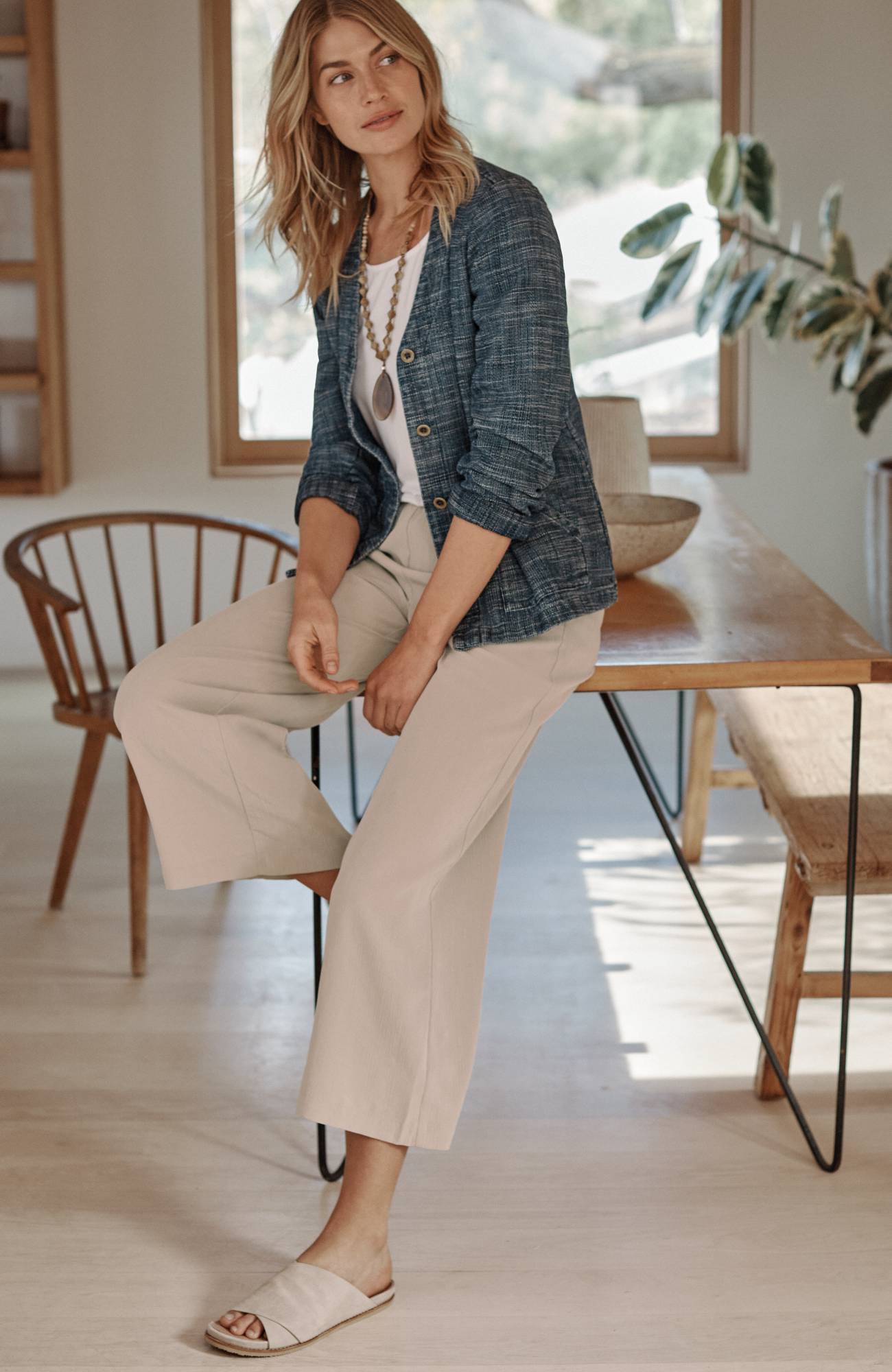 pure jill sand-washed full-leg crops