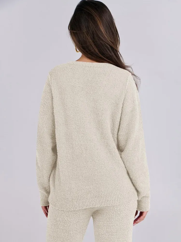 ✨Fuzzy Fleece Lounge Sets 2 Piece Outfits