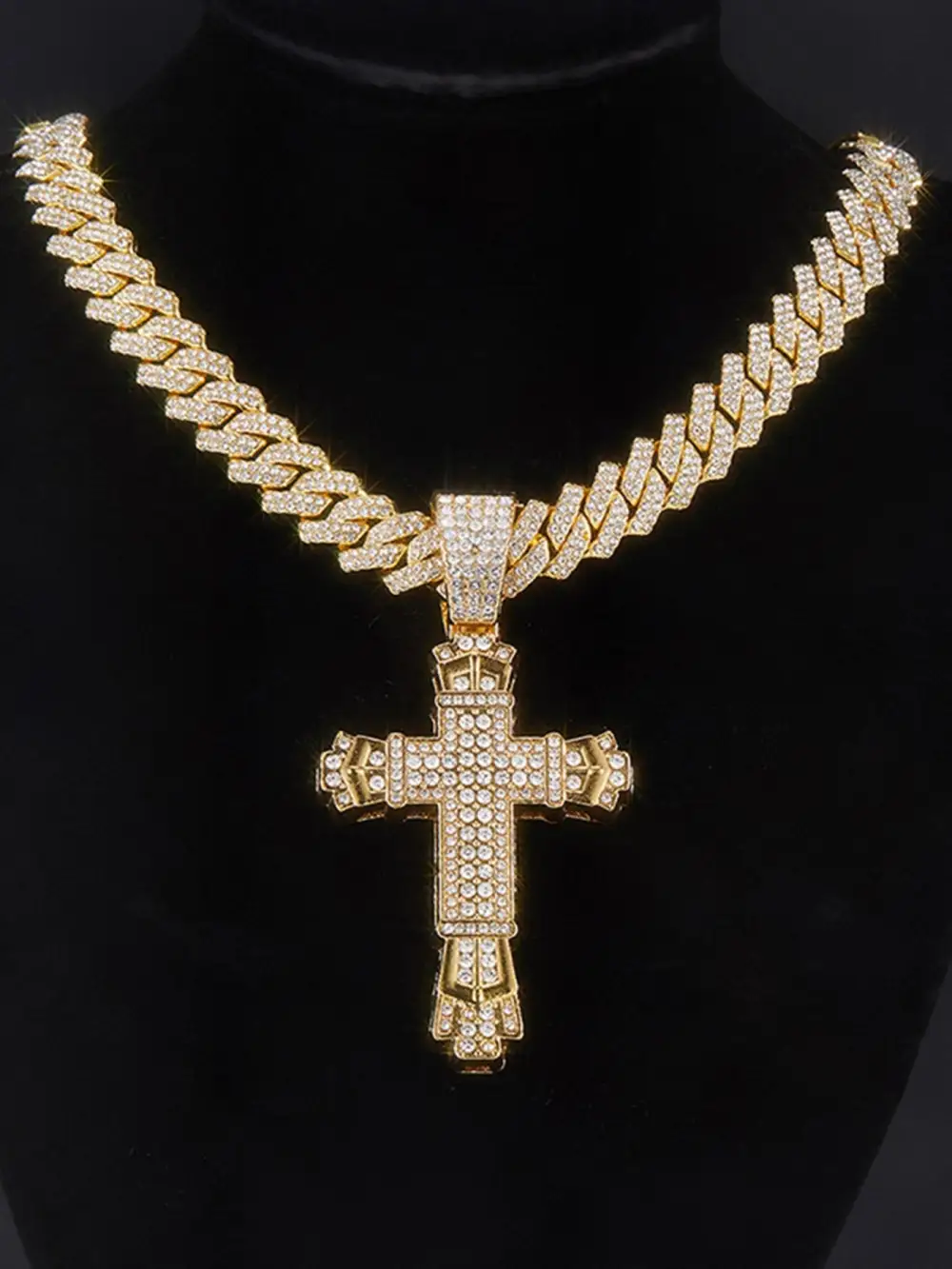 Diamond Cross Necklace - 1970