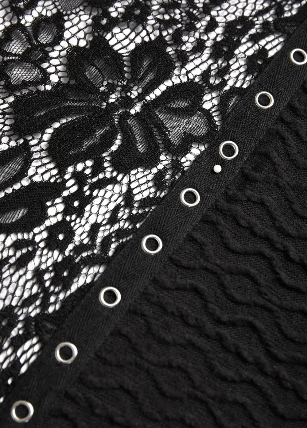 Black Patchwork Long Sleeve Light Cardigan