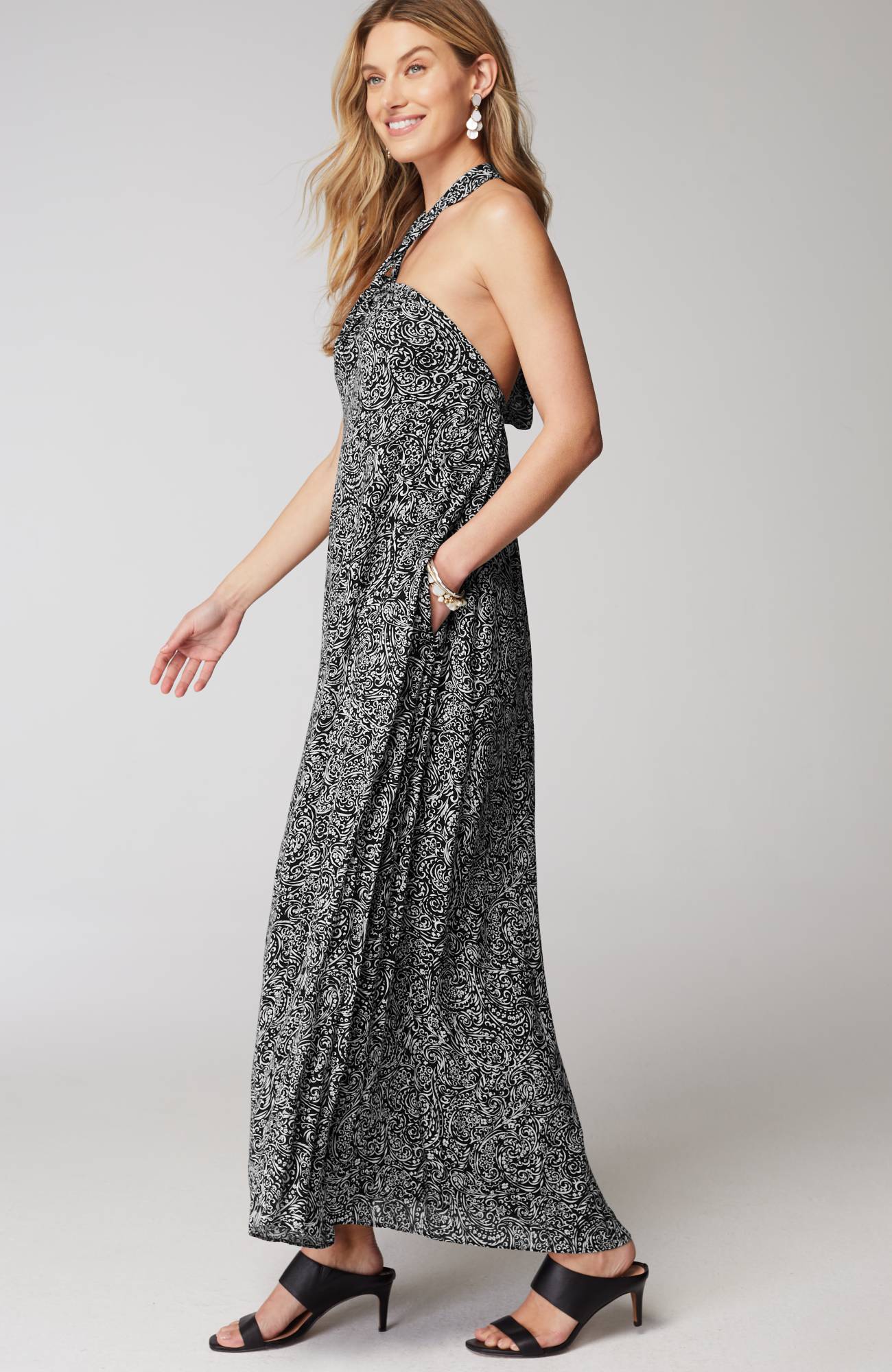 Twisted-Halter Dress