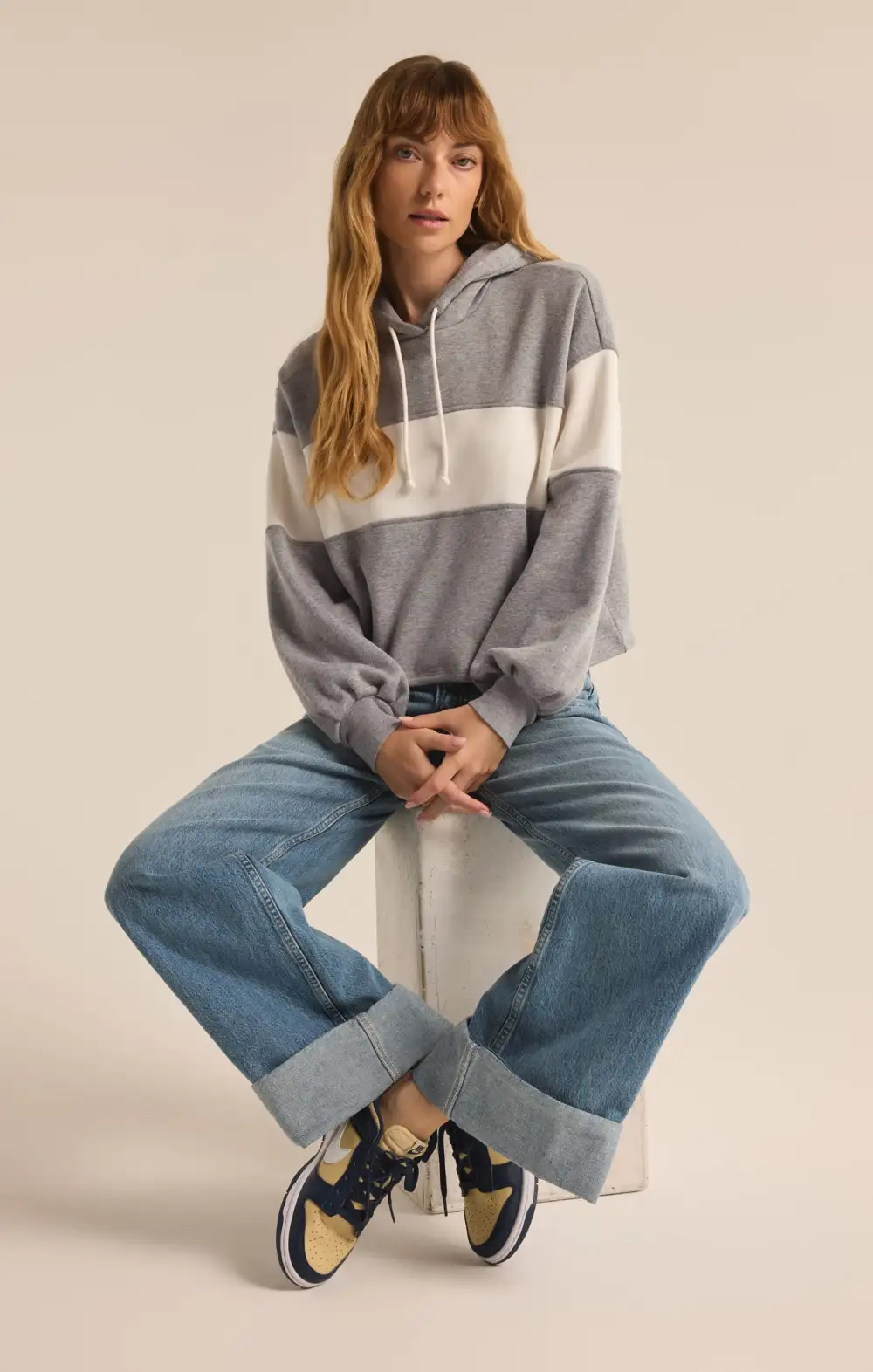 Landing Color Block Hoodie