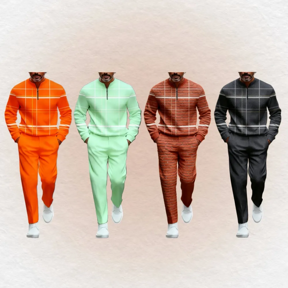 Men's 2-piece lightweight business casual sportswear