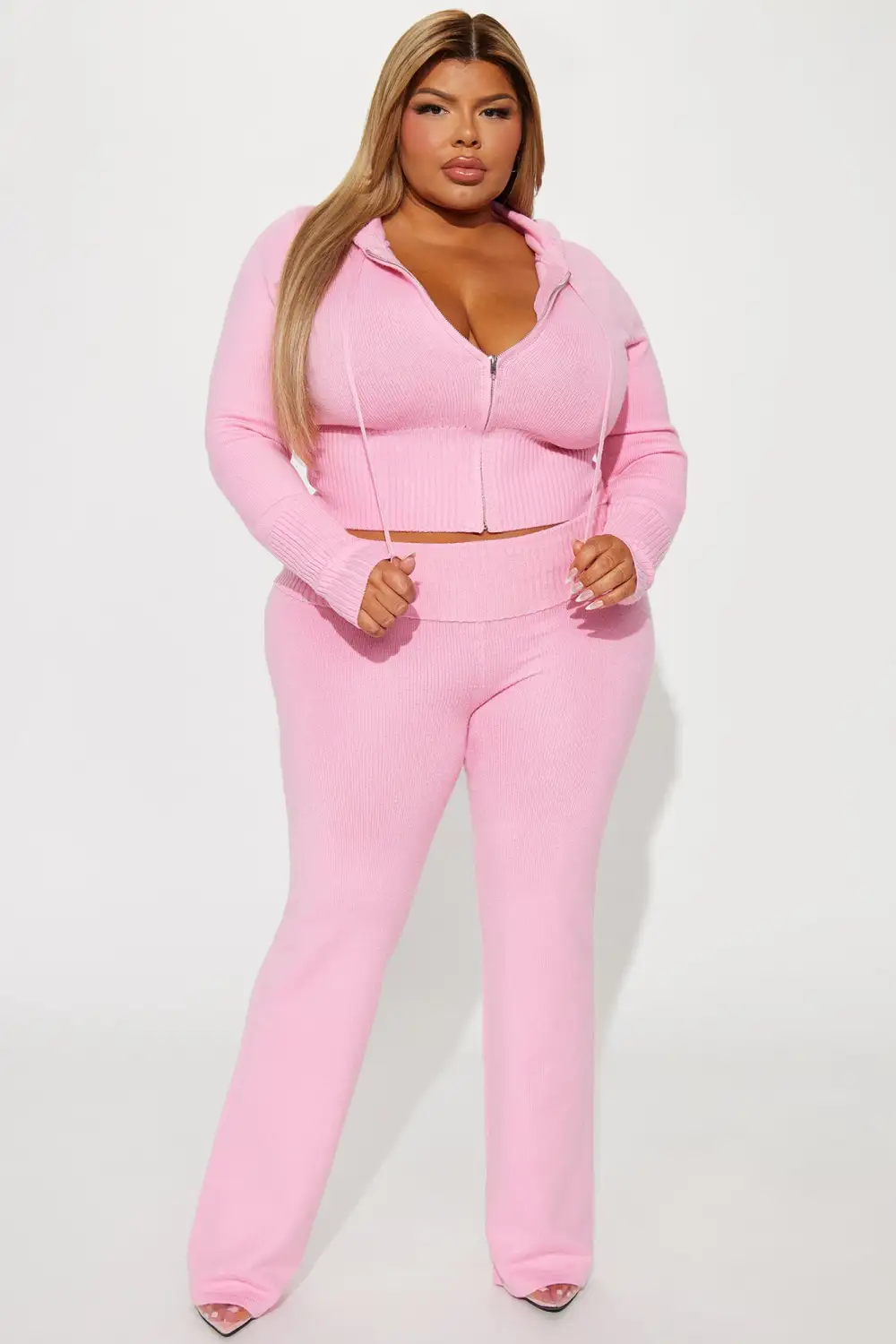 Lana Sweater Pant Set - Pink