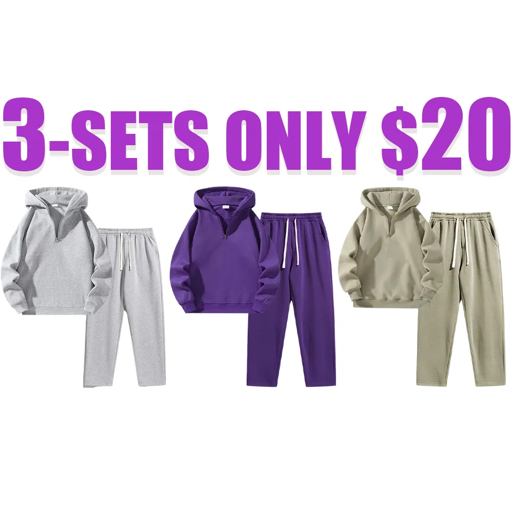 Men’s Hoodie & Sweatpants Set – Casual 2-Piece Outfit