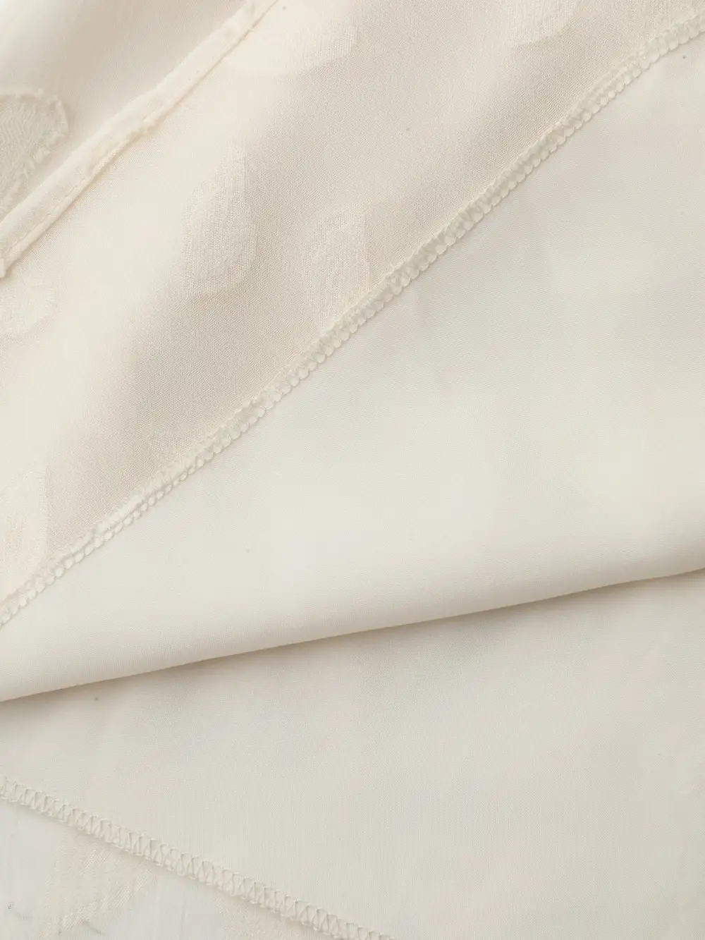 Sheer Chiffon Textured Waist-Tie Blouse