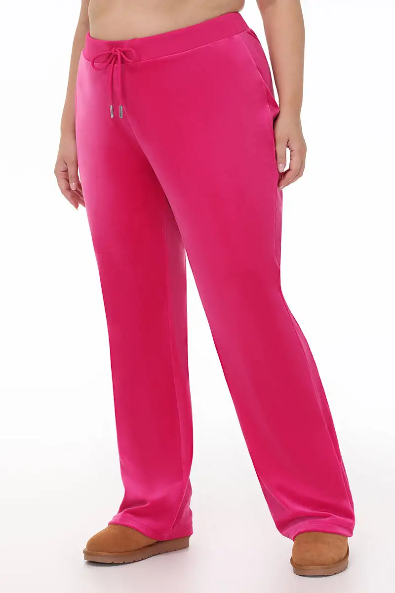 Technicolor Big Bling Velour Track Pants