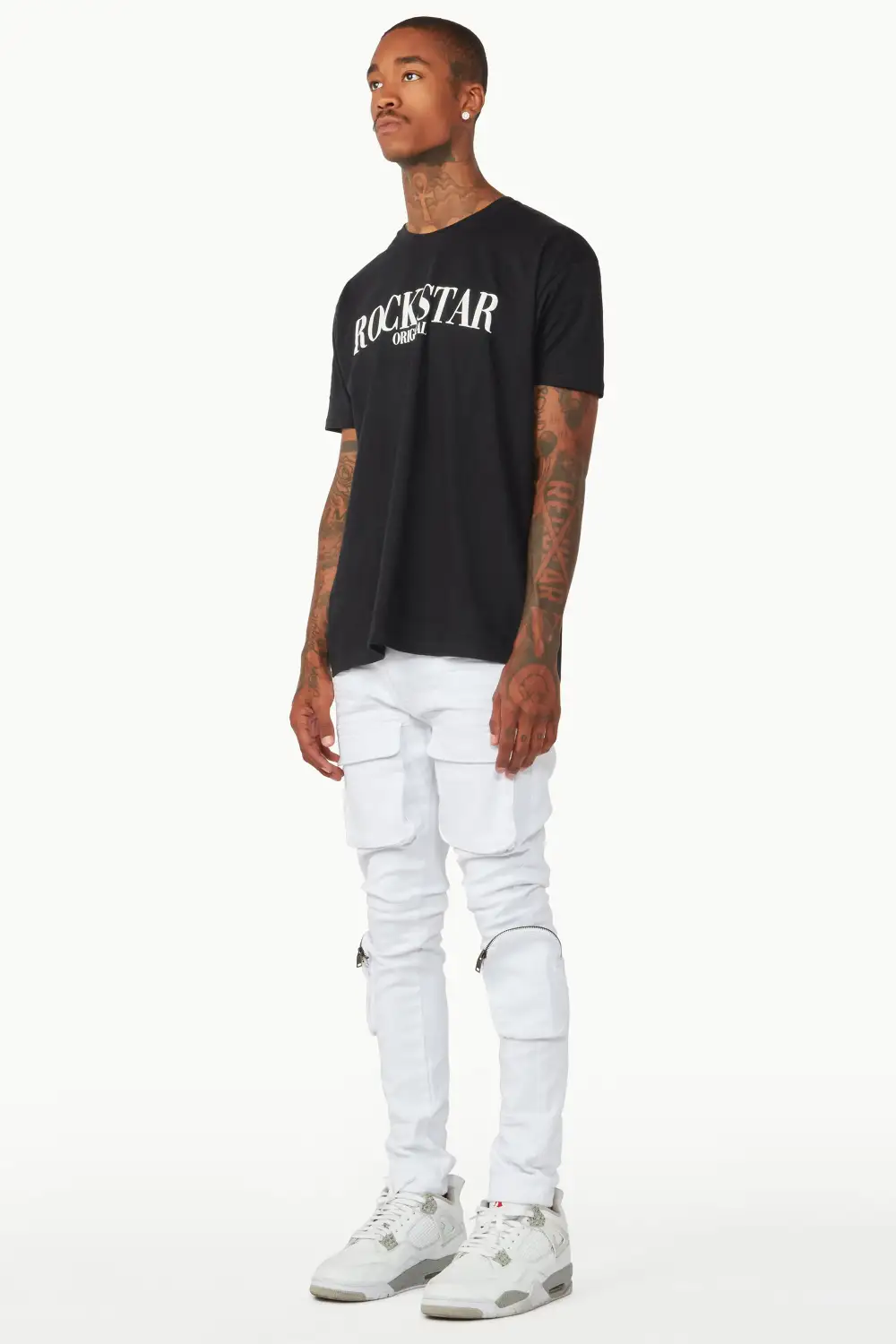 Andre White Cargo Jean