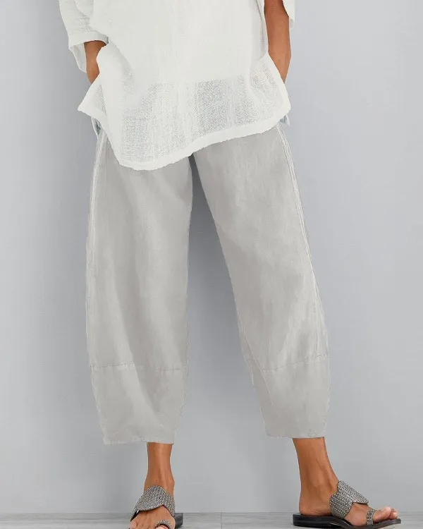 Spring Summer Casual Cotton Pants for Women