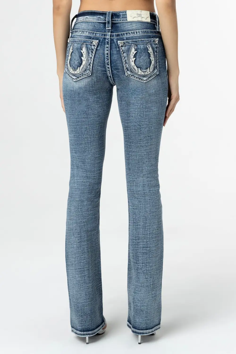 Subtle Star Horseshoe Bootcut Jeans