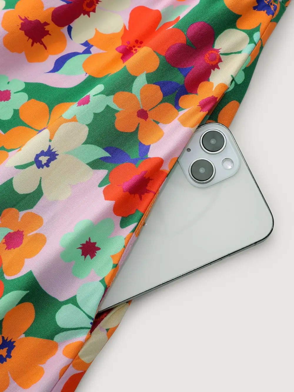 Floral Print Twist Knot Midi Dress