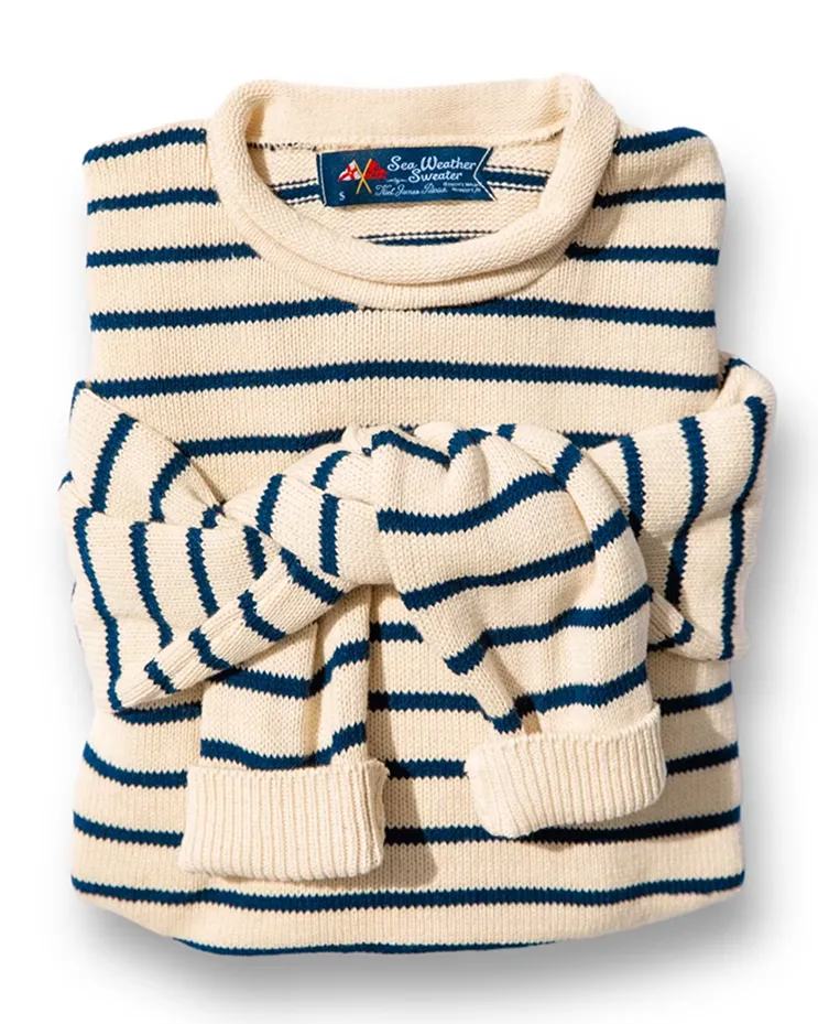 Marina Striped Rollneck Sweater