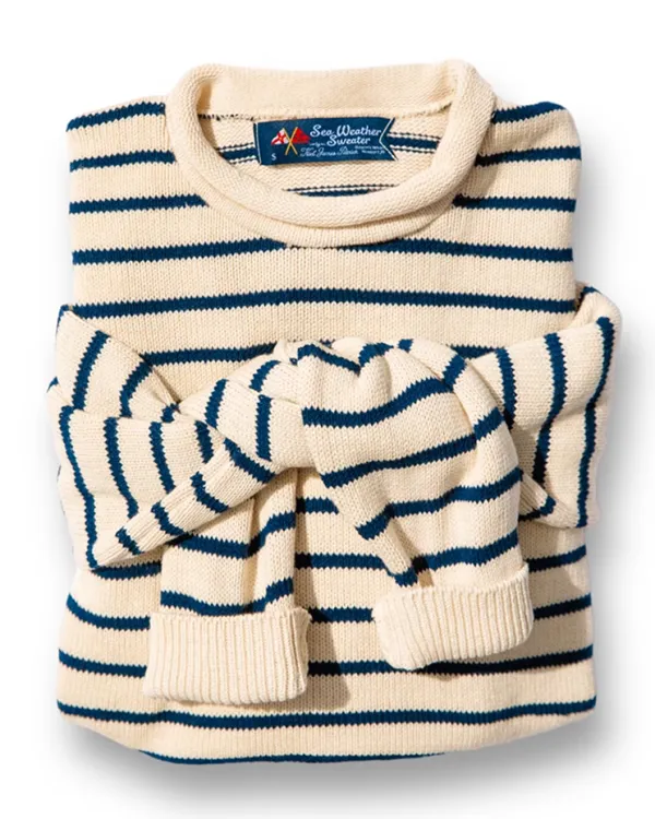 Marina Striped Rollneck Sweater
