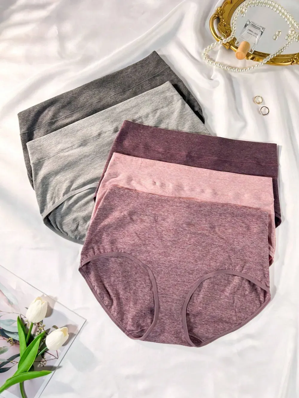 Plus 5 pack Solid Panty