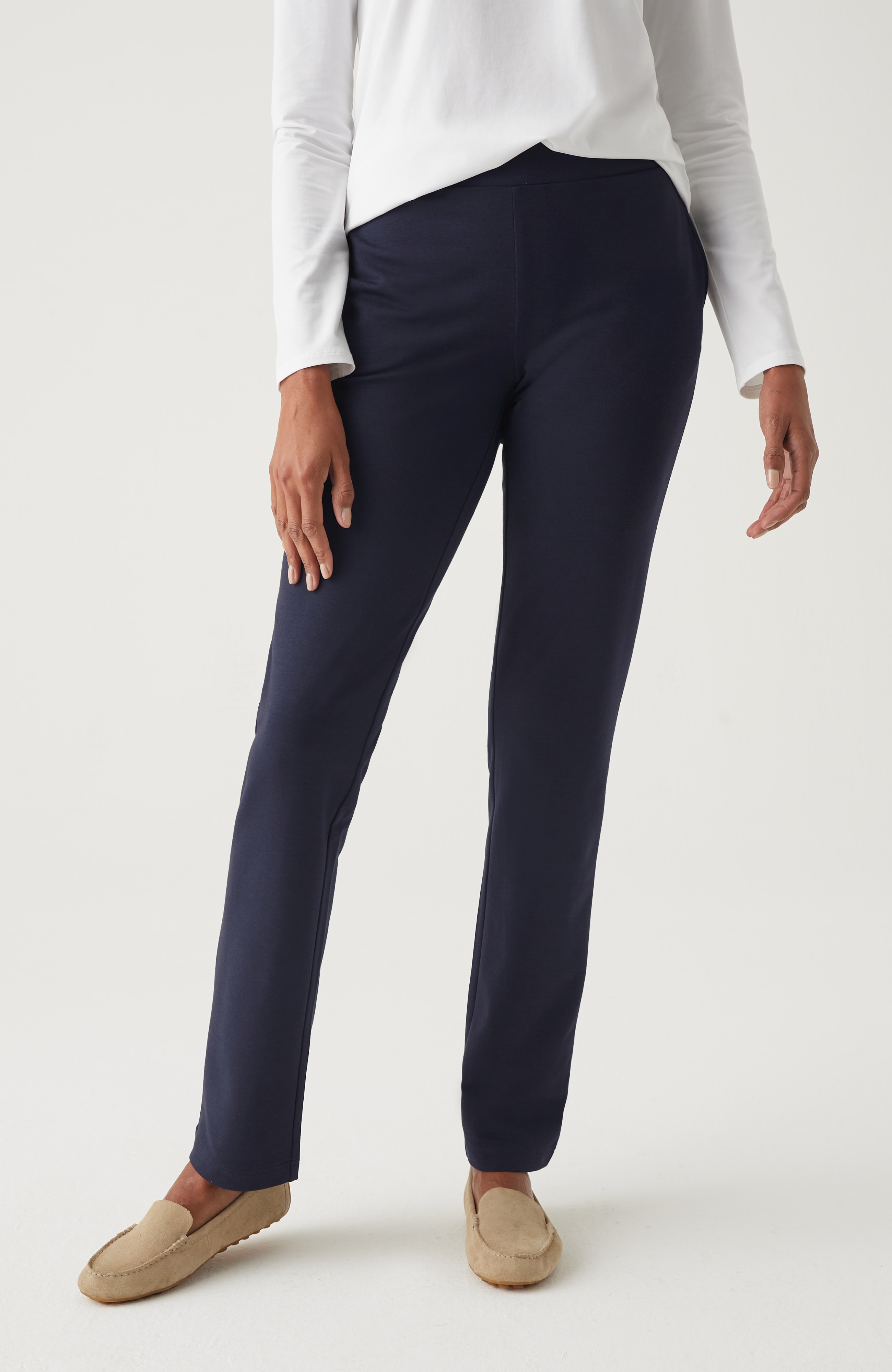 pure jill affinity slim-leg pants