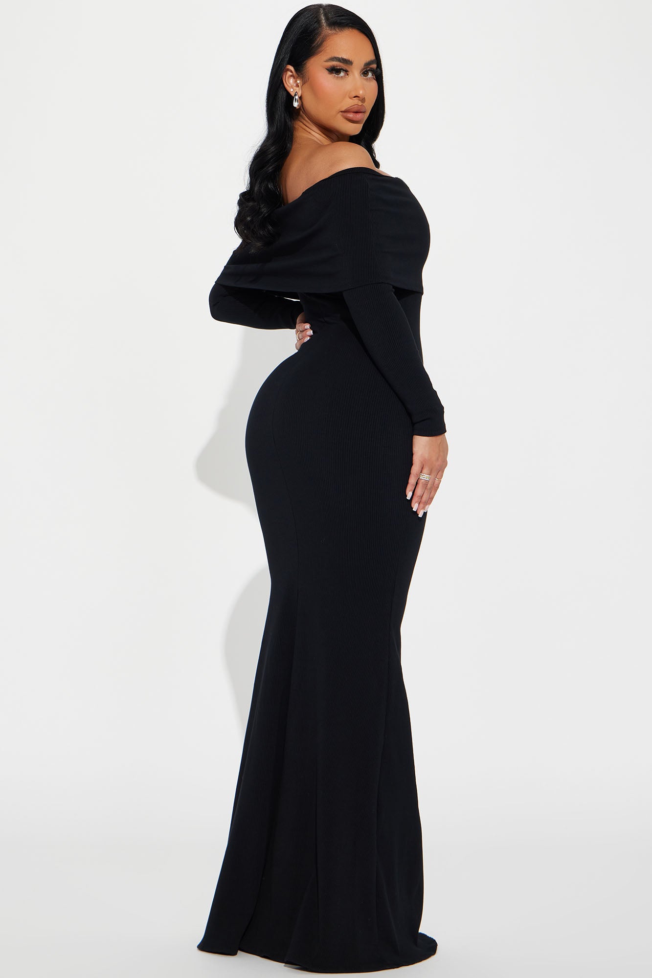 Nayeli Snatched Maxi Dress - Black